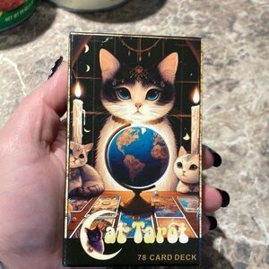 Cat Tarot deck card 78 cards reading clairvoyant game cats major minor arcana